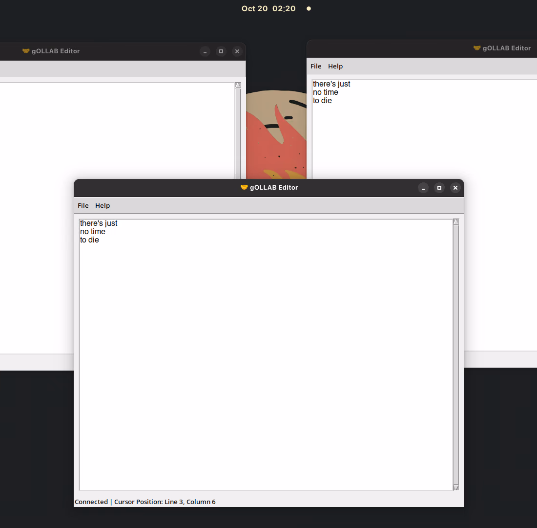 goLLab Editor screenshot